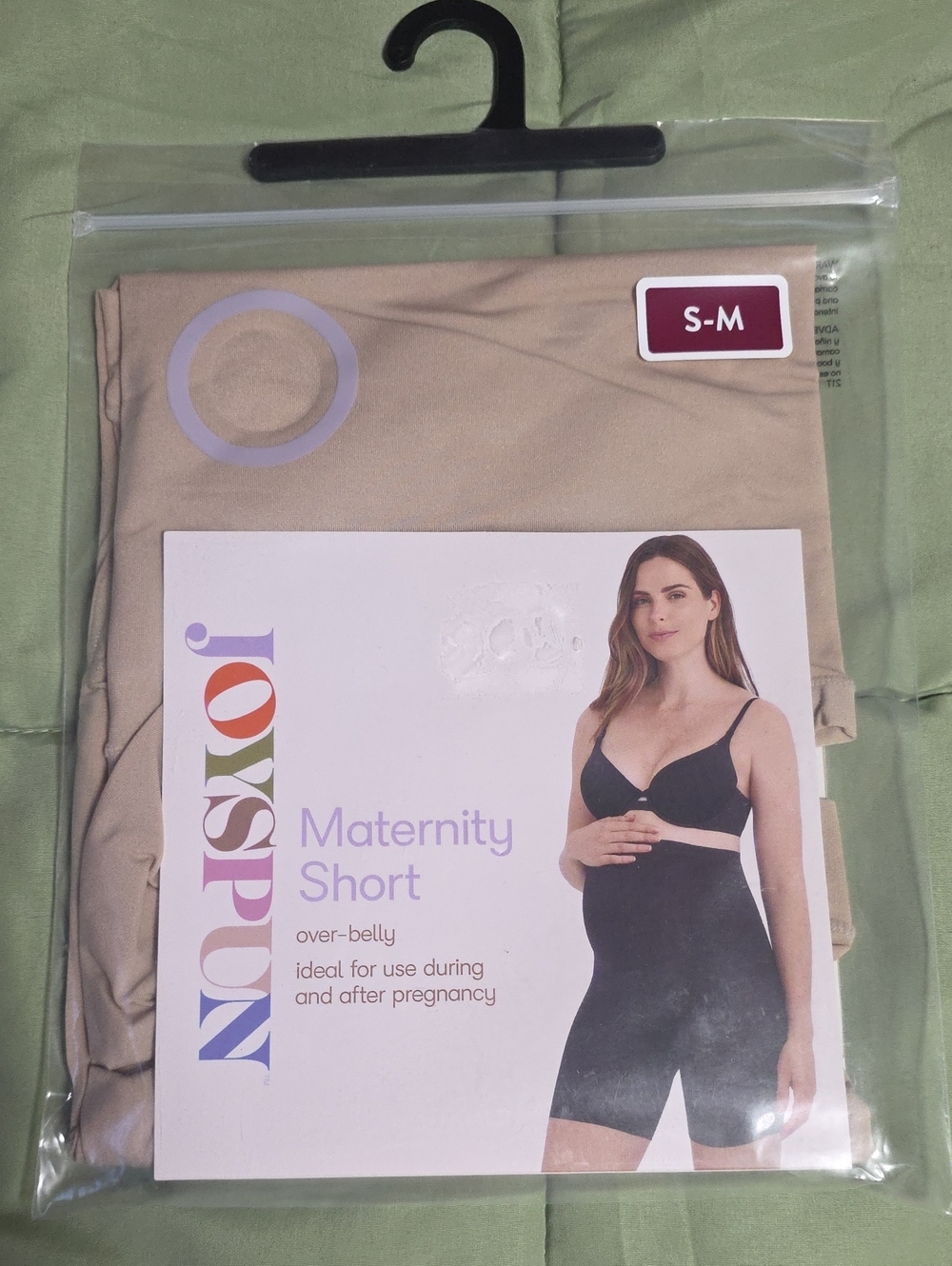 Joyspun Women's Maternity Over the Belly Stretch Boyshort
